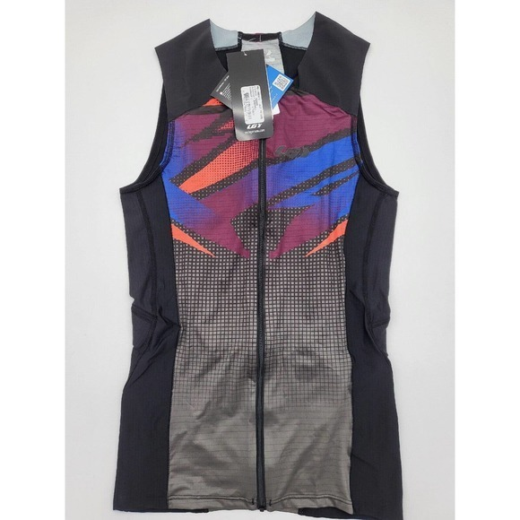 Louis Garneau Men's Pro Carbon‎ Triathlon Top -L-Pop Lycra and ColdBlack UV Prot - Picture 1 of 10
